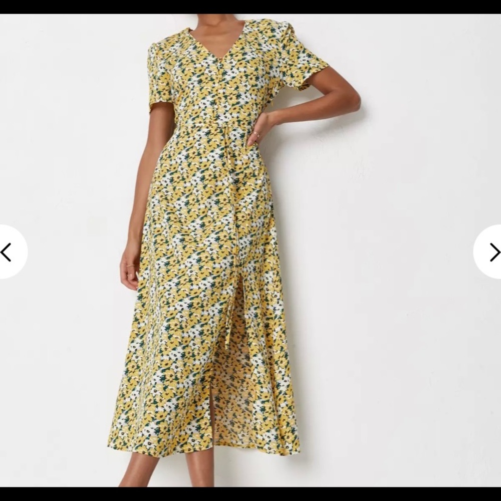 Floral Midi Tea Dress